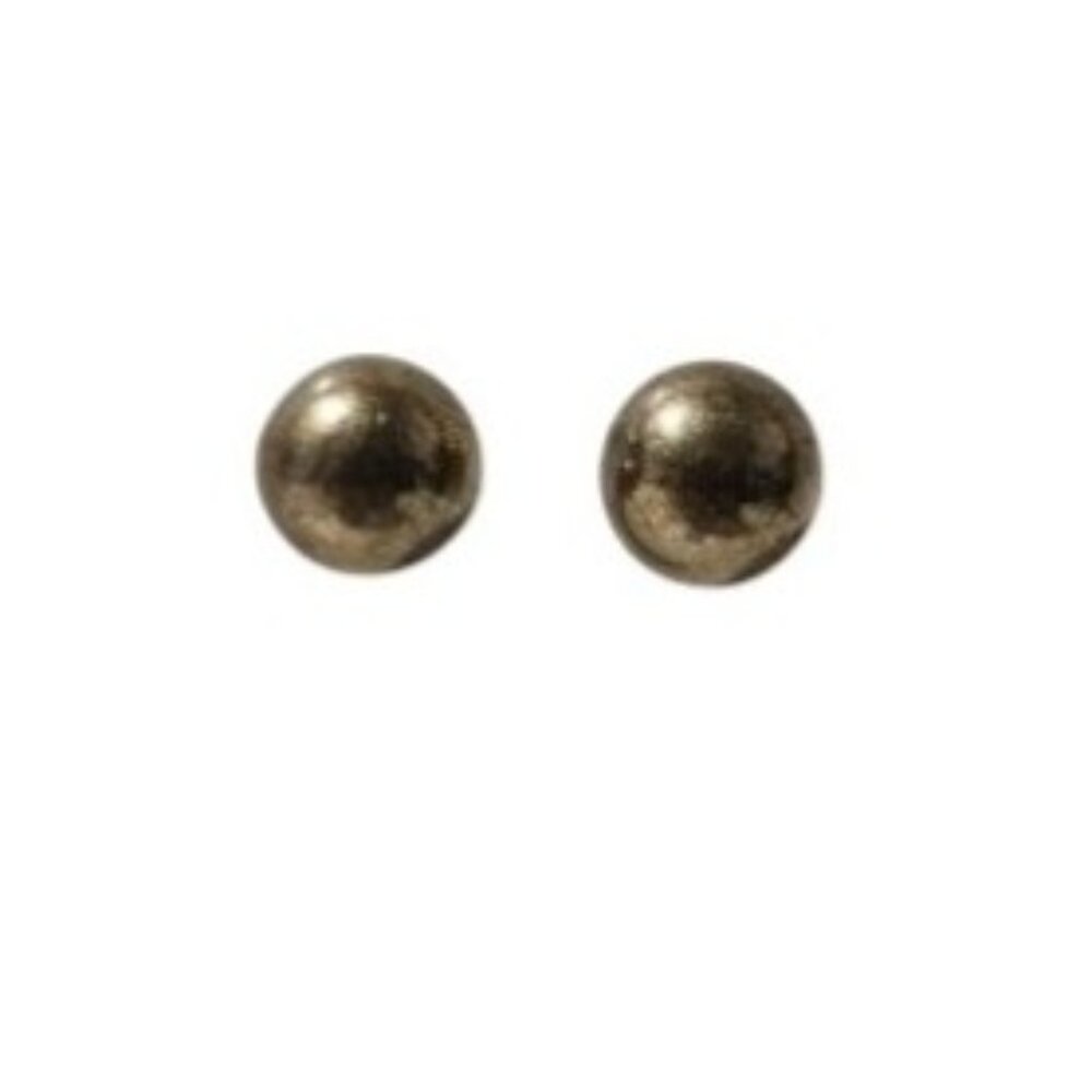 Elegant Gold Tone Round Stud Earrings Classic Minimalist Fashion Jewelry Women